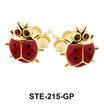 Kids Stud Earring Cute Ladybug STE-215